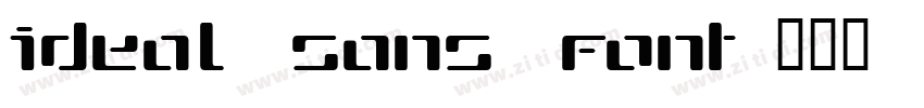 ideal sans font字体转换